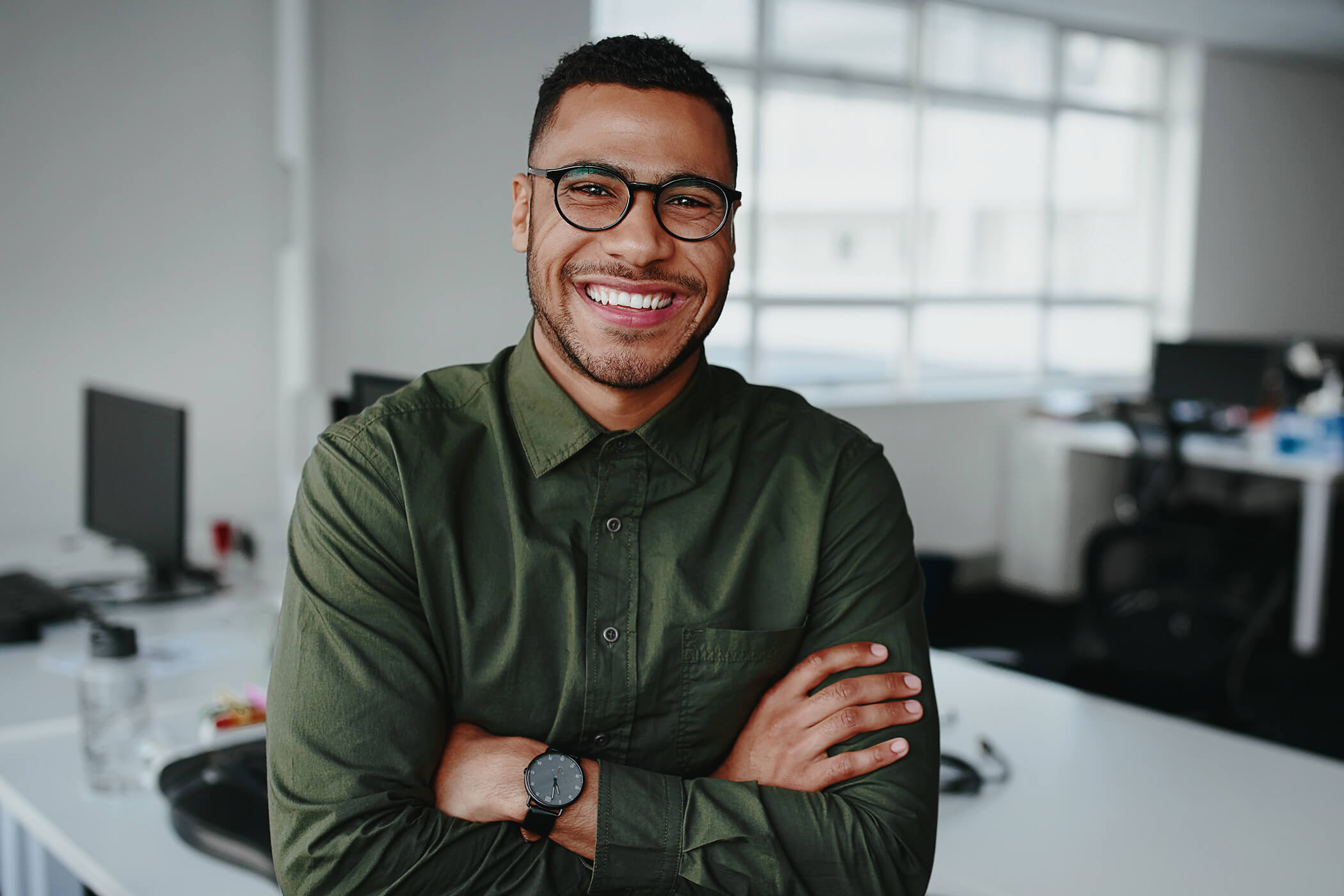 Professional male CPA in office