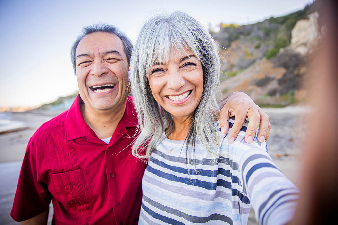 Mature couple enjoying the great outdoors