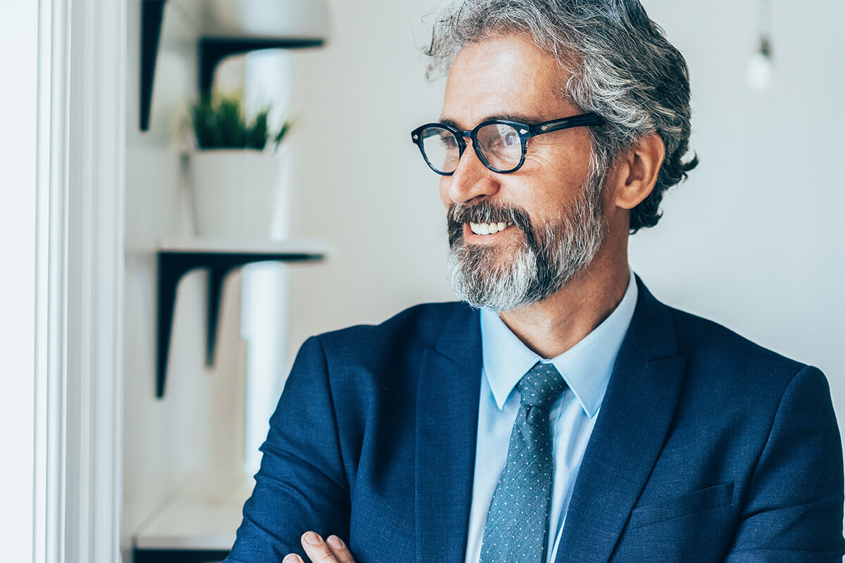 Professional male CPA in office environment