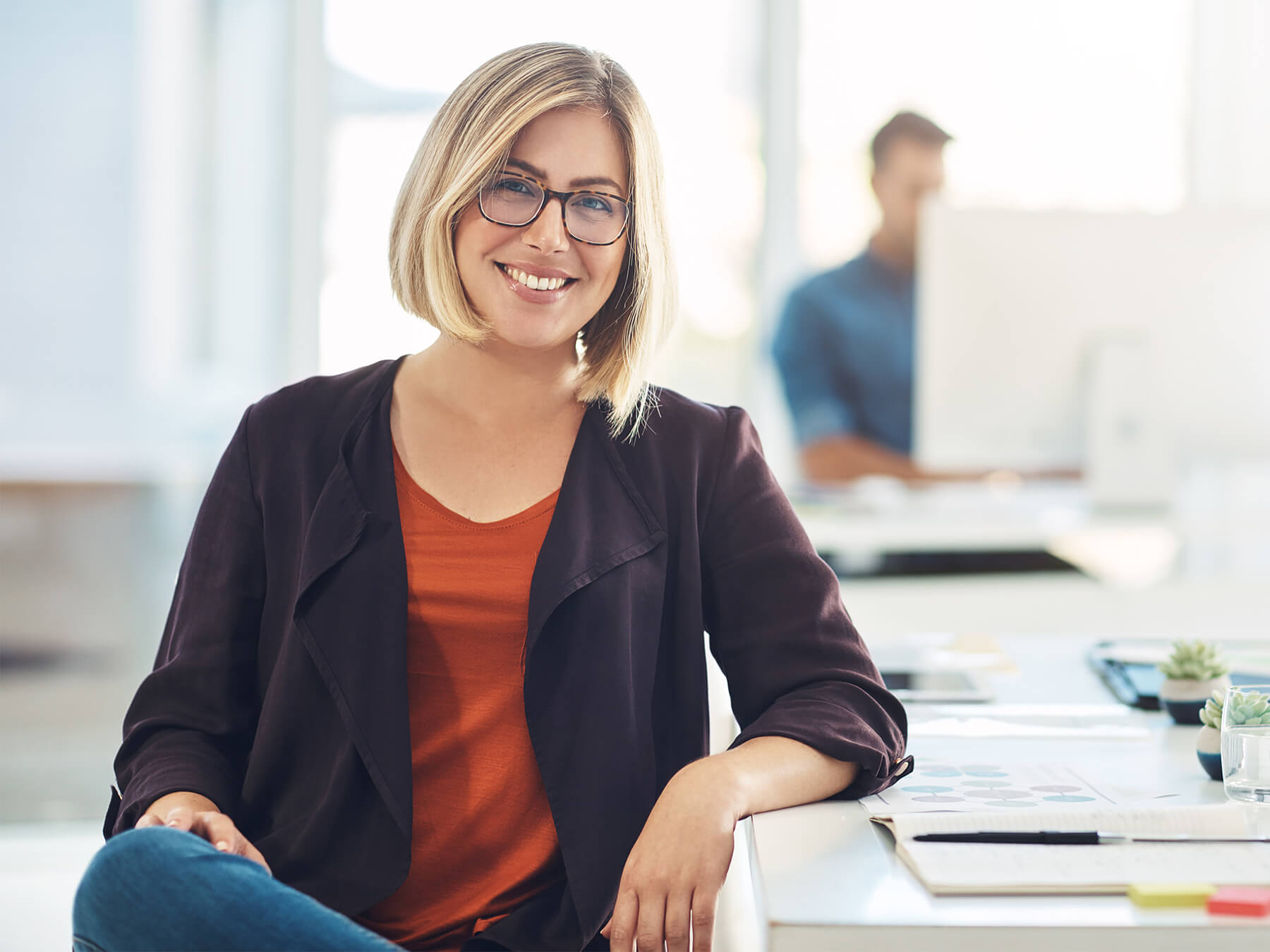 Professional female CPA in office