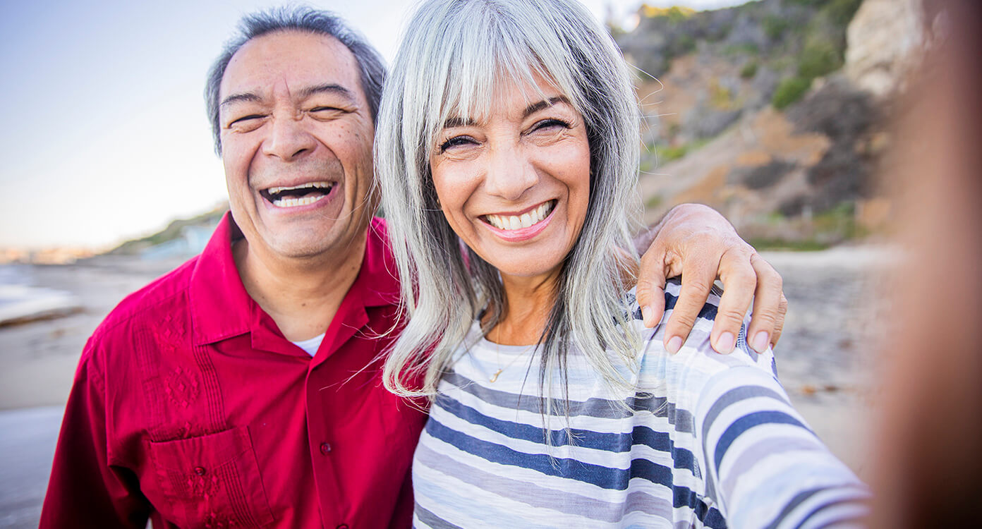 Mature couple enjoying the great outdoors