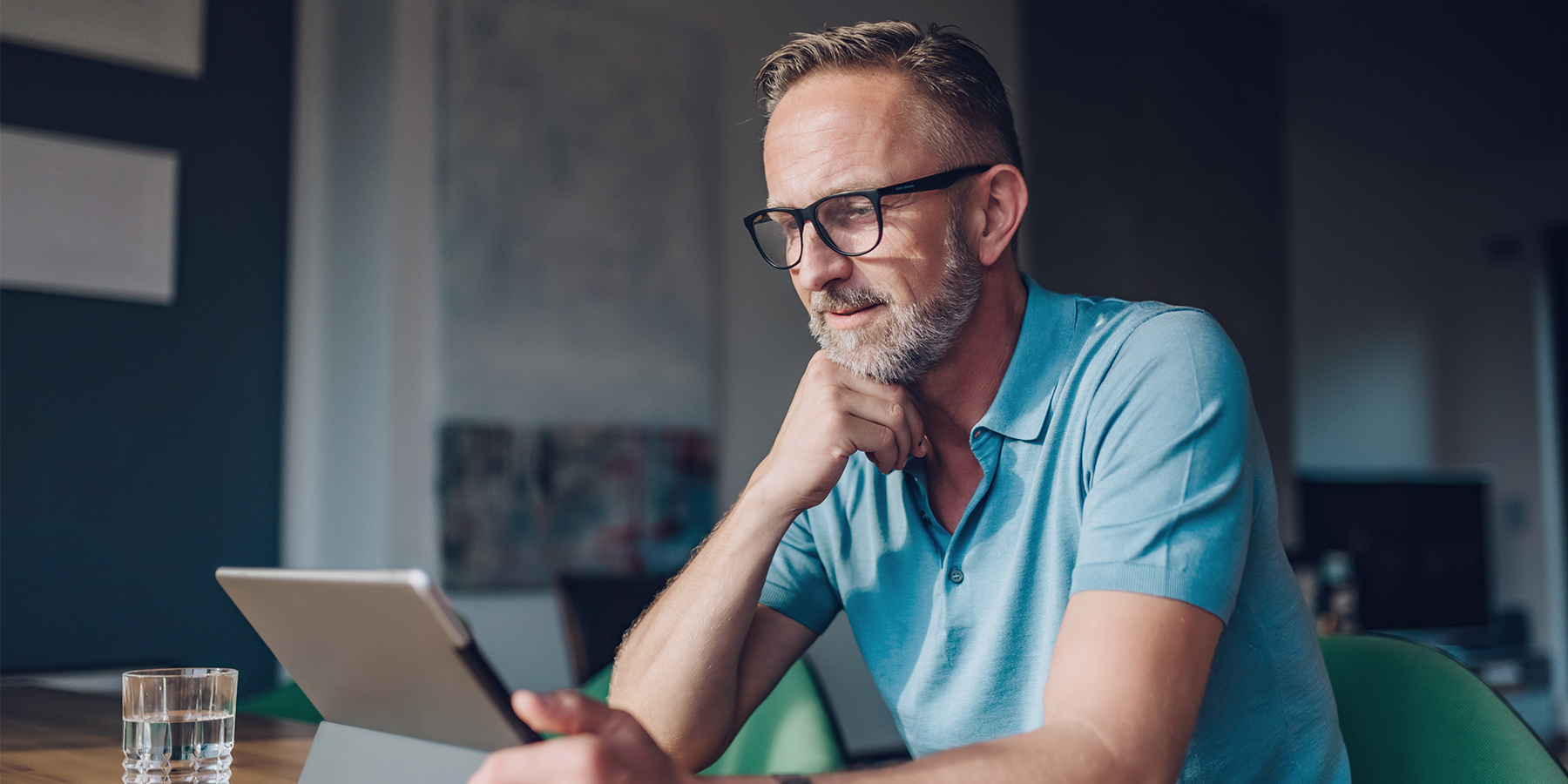 Professional male CPA in an office environment